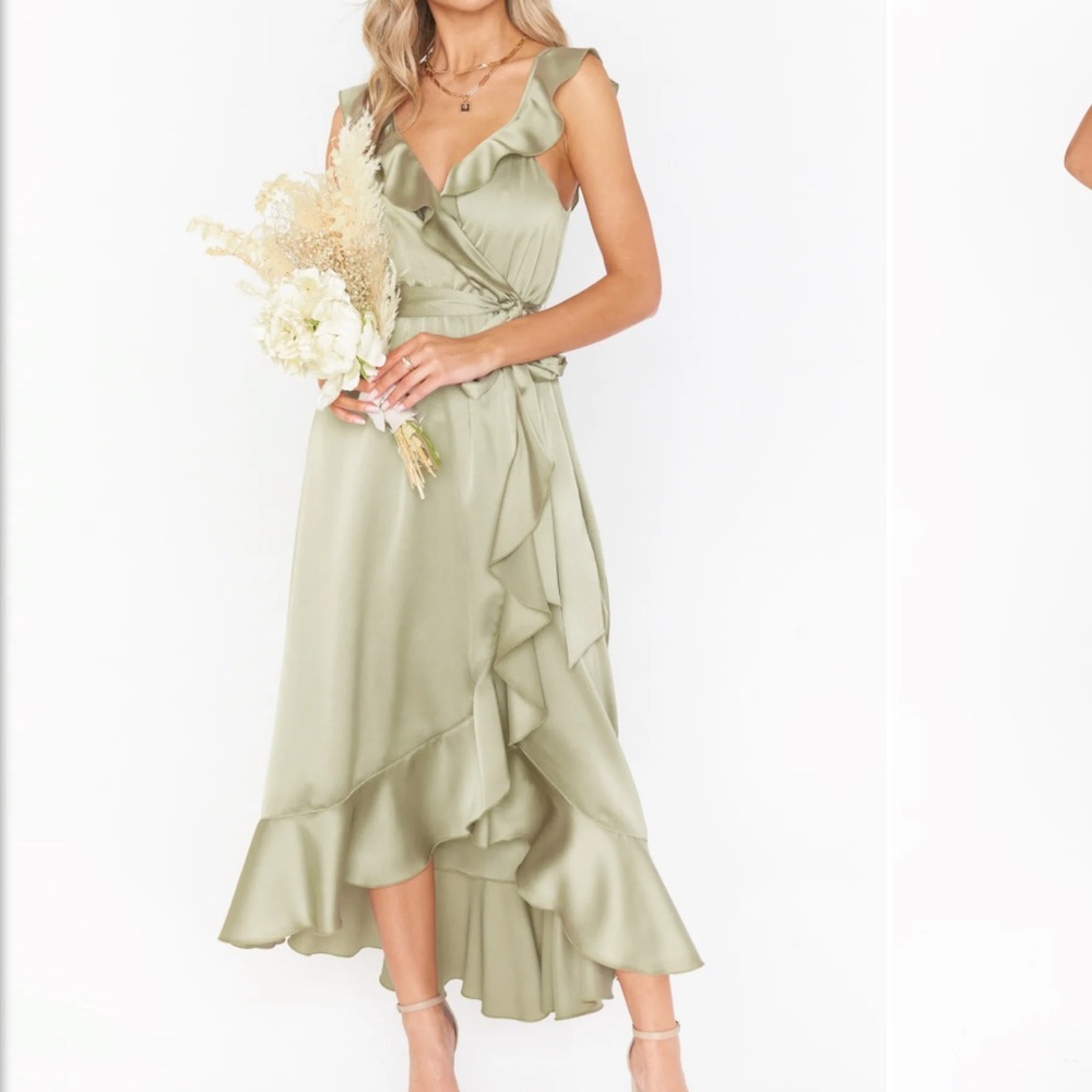 Show Me Your Mumu Samantha Ruffle Wrap Dress